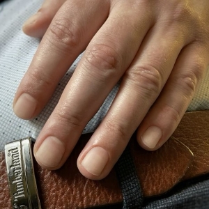 Aesthetic men's hands